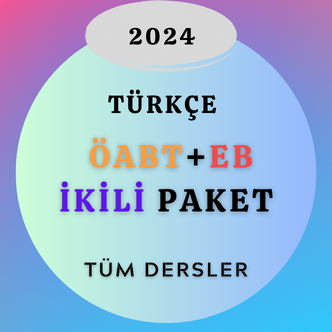 2024 Türkçe ÖABT/ Eğitim Bilimleri İkili Paket (KitapHediyeli)