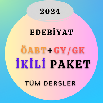 2024 Türk Dili ve Edebiyatı ÖABT / G. Yetenek G. Kültür İkili Paket (Kitap Hediyeli)