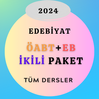 2024 Türk Dili ve Edebiyatı ÖABT+EB İkili Paket (Kitap Hediyeli)