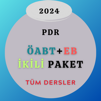 2024 PDR ÖABT+EB İkili Paket (Kitap Hediyeli)
