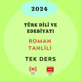 2024- EDEBİYAT ÖABT-ROMAN TAHLİLİ