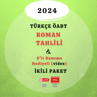 2024-Roman Tahlili- 6'lı Deneme Hediyeli Türkçe ÖABT
