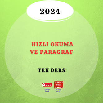 2024-Hızlı Okuma ve Paragraf Çözüm Teknikleri
