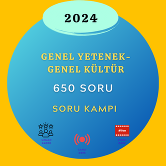 2024-GY/GK 650 SORU KAMPI (31 MAYIS- 23 HAZİRAN)