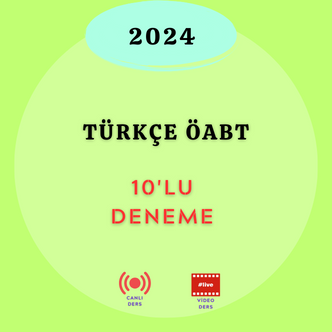2024-TÜRKÇE ÖABT - 10'LU BRANŞ DENEMELERİ
