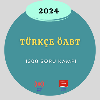 2024-TÜRKÇE ÖABT 1300 SORU KAMPI (17 TEMMUZ- 31 TEMMUZ)