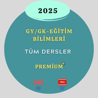 2025 GY/GK+EB Premium+ Paket Tüm Dersler