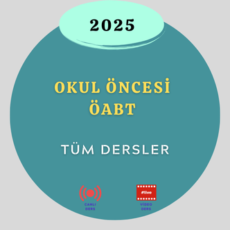 2025 Okul Öncesi ÖABT Tüm Dersler