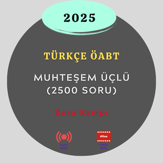 2025-TÜRKÇE ÖABT MUHTEŞEM ÜÇLÜ (2500 SORU)