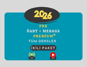 2026 - PDR ÖABT + MEBAGS TÜM DERSLER PREMİUM (Kitap ve Rehberlik Hediyeli)