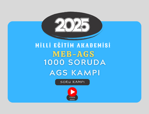 2025- MEB AGS 1000 SORUDA AGS SORU KAMPI