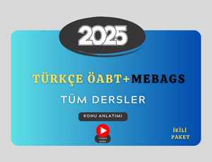 2025- TÜRKÇE ÖABT + MEB AGS TÜM DERSLER PREMİUM