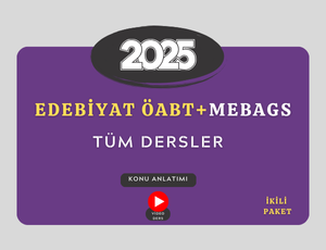 2025- EDEBİYAT ÖABT + MEB AGS TÜM DERSLER PREMİUM