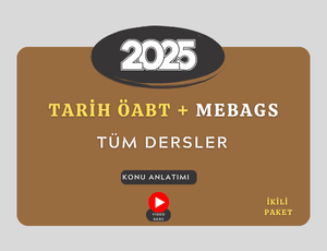 2025-TARİH ÖABT + MEB AGS TÜM DERSLER PREMİUM