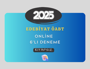 2025-EDEBİYAT ÖABT 6'LI ONLİNE DENEME