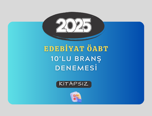 EDEBİYAT ÖABT - 10'LU BRANŞ DENEMELERİ (KİTAPSIZ)