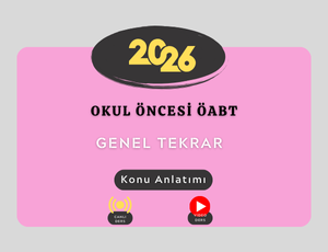 2026-OKUL ÖNCESİ ÖABT GENEL TEKRAR