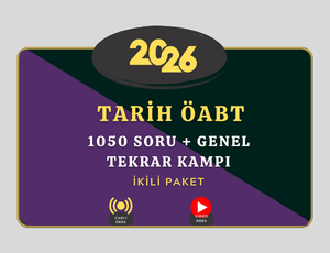 2026-TARİH ÖABT 1050 SORU + GENEL TEKRAR İKİLİ PAKET