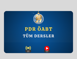 2027 PDR ÖABT Tüm Dersler