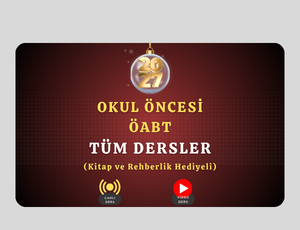 2027-Okul Öncesi ÖABT Tüm Dersler (Kitap ve Rehberlik Hediyeli)