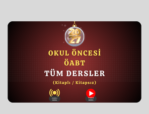 2027-Okul Öncesi ÖABT Tüm Dersler (Kitaplı / Kitapsız)
