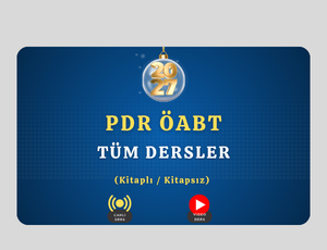 2027 PDR ÖABT Tüm Dersler (Kitaplı / Kitapsız)