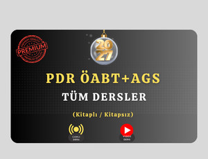 2027-PDR ÖABT+AGS TÜM DERSLER PREMIUM+ (Kitaplı / Kitapsız)