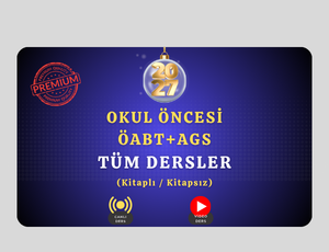 2027-OKUL ÖNCESİ ÖABT+AGS TÜM DERSLER PREMIUM+ (Kitaplı / Kitapsız)