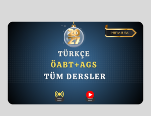 2027 Türkçe ÖABT + AGS Tüm Dersler Premium+ (Kitaplı / Kitapsız)