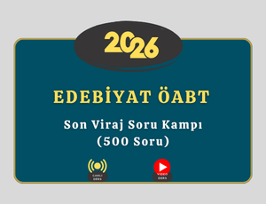 2026-Edebiyat ÖABT-Son Viraj Soru Kampı (500 Soru)