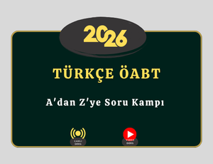 2026 Türkçe ÖABT- A'dan Z'ye Soru Kampı (600 SORU)