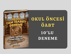 Özdil Akademi ÖABT MEB-AGS Okul Öncesi Öğretmenliği Tam İsabet 10 Deneme Çözümlü - Mehmet Yılmaz Özdil Akademi