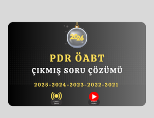 2026-PDR ÖABT- Çıkmış Sorular Soru Çözümü (SON 5 YIL)