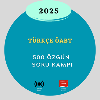 2025-TÜRKÇE ÖABT 500 ÖZGÜN SORU KAMPI