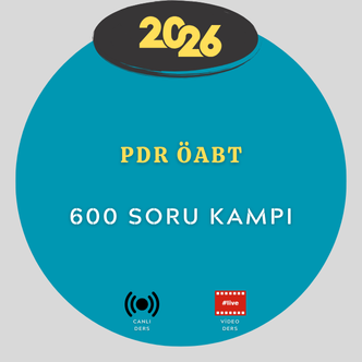 2026- PDR ÖABT 600 SORU ÇÖZÜM KAMPI